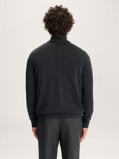 The 24 Merino Half Zip Dark Grey Merino Wool