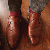 Gris Rouge Pied De Poule Fil D Cosse