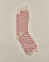 Micro Check Socks - Pink/Cream