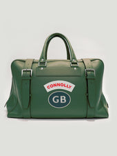 Green Sports Grip Bag with Badges