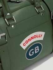 Green Sports Grip Bag With Badges