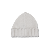 Knitted Pure Cashmere Beanie In Milk