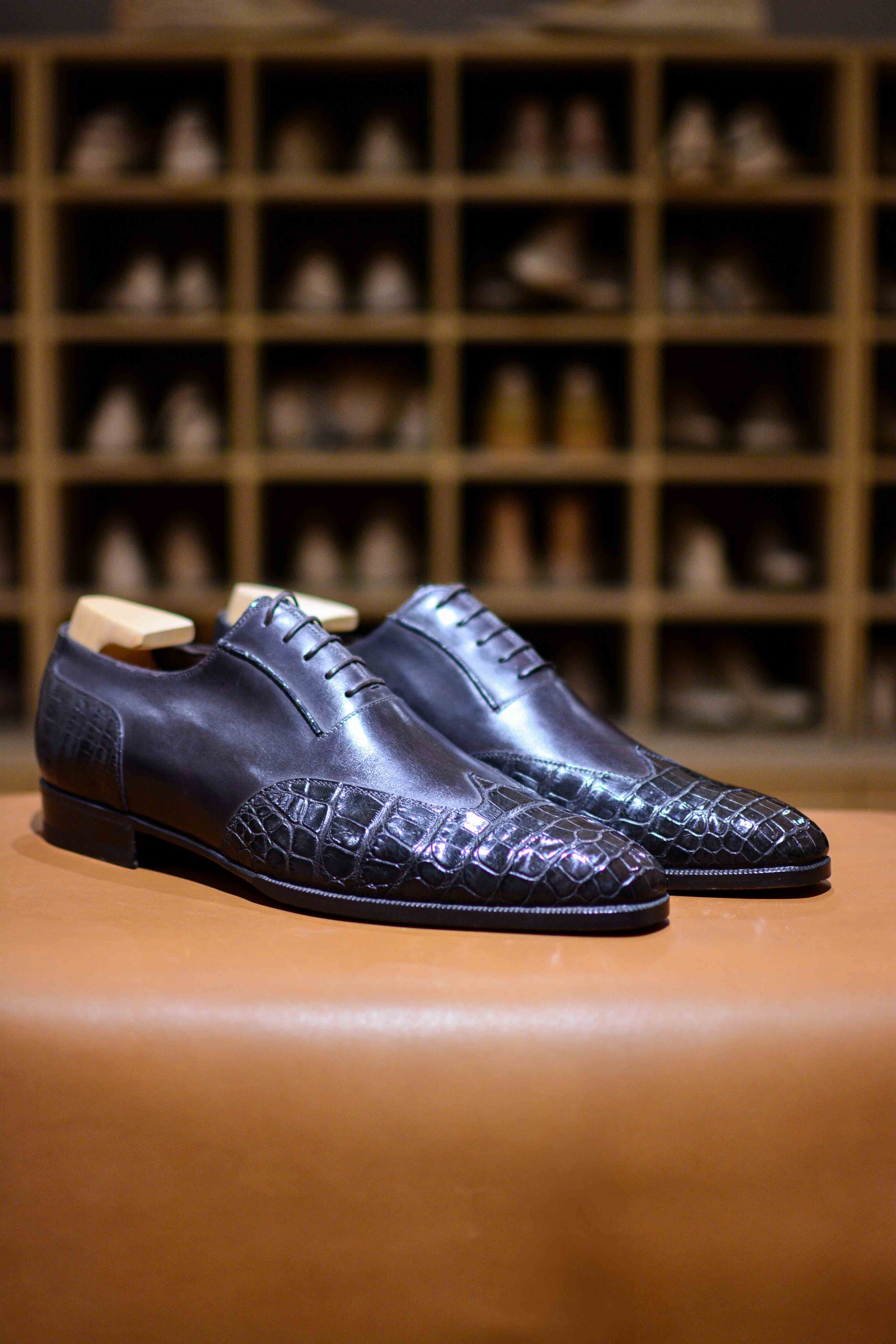 Le Richelieu Milton Bout Golf En Cuir Exotique