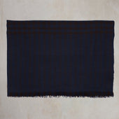 Mini Check Cashmere Scarf In And Brown