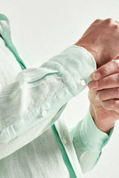 Garment Dyed Linen Shirt Made In Italy