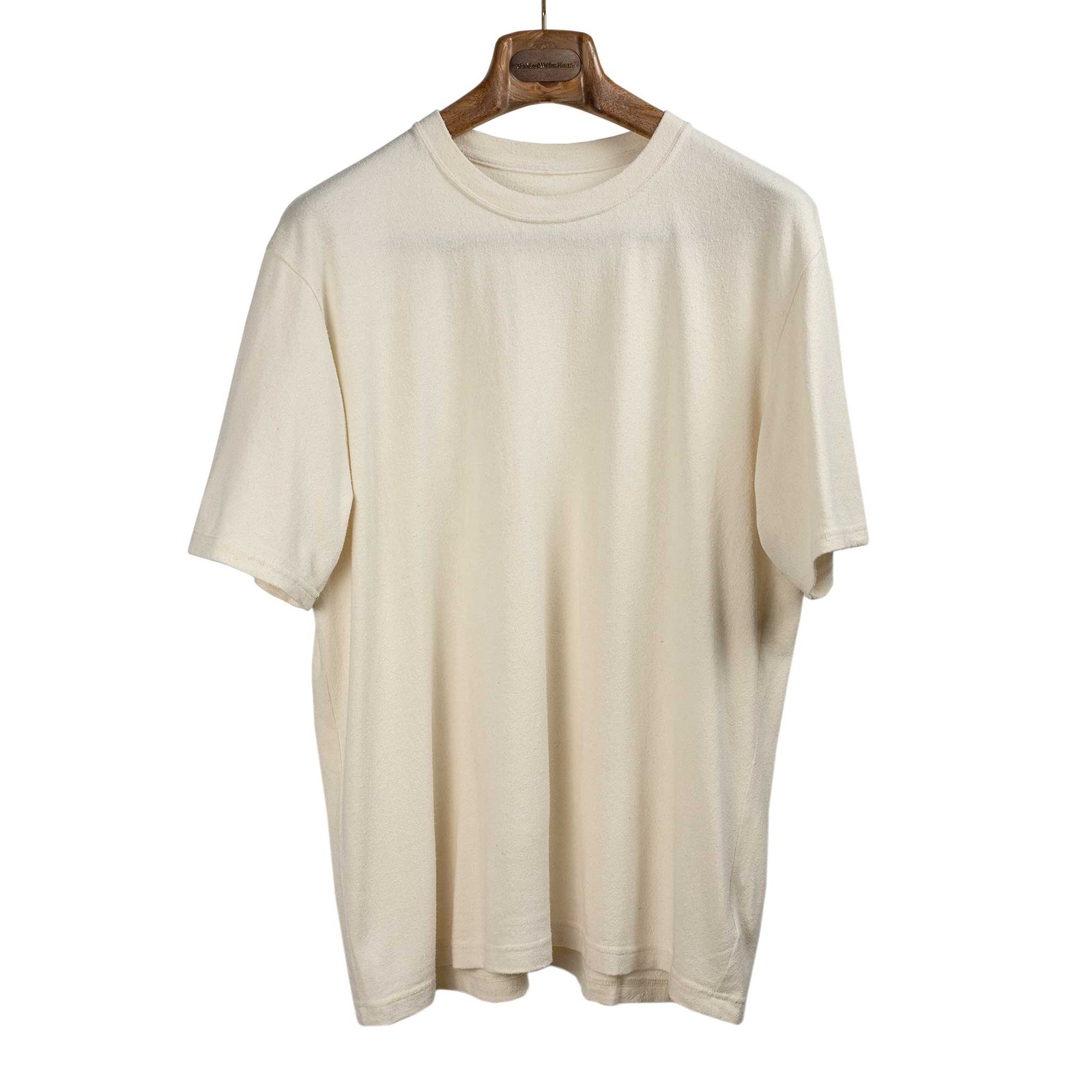 Short Sleeve T Shirt In Natural Silk Jersey