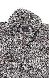 Mix 2 Heather Zipper Cardigan Grey Mix
