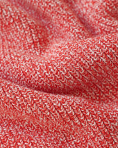 Cotton Knit Sweater Heather Red Unisex