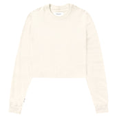 Monday Long Sleeve Crop Top Natural
