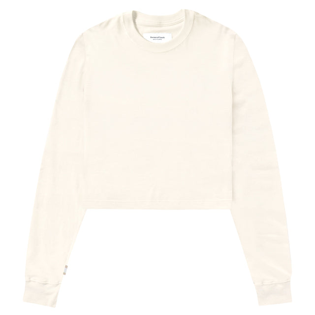 Monday Long Sleeve Crop Top Natural
