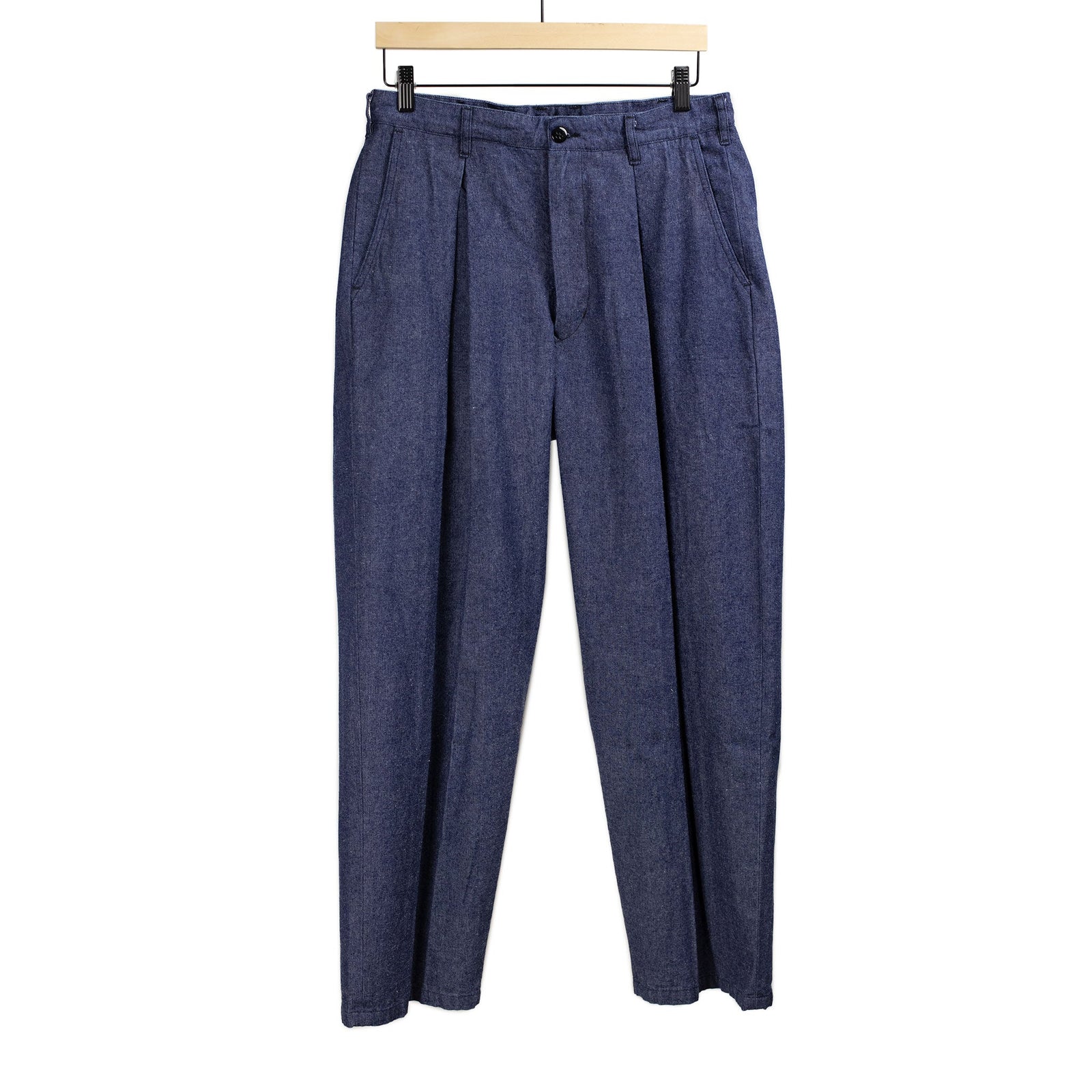 Ekusy Pants In Blue Chambray
