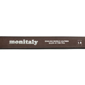 One Inch Extended Western Belt In Havana Brown Leather