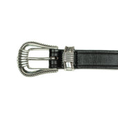 One Inch Extended Western Belt In Leather