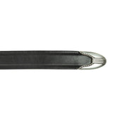 One Inch Extended Western Belt In Leather