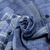 Garson Short Sleeved Shirt In Patchwork Cotton