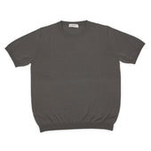Knit T Shirt In Grey Ice Cotton Yarn
