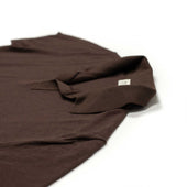 Knit Short Sleeve Skipper Polo In Ice Cotton Yarn