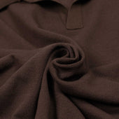 Knit Short Sleeve Skipper Polo In Ice Cotton Yarn