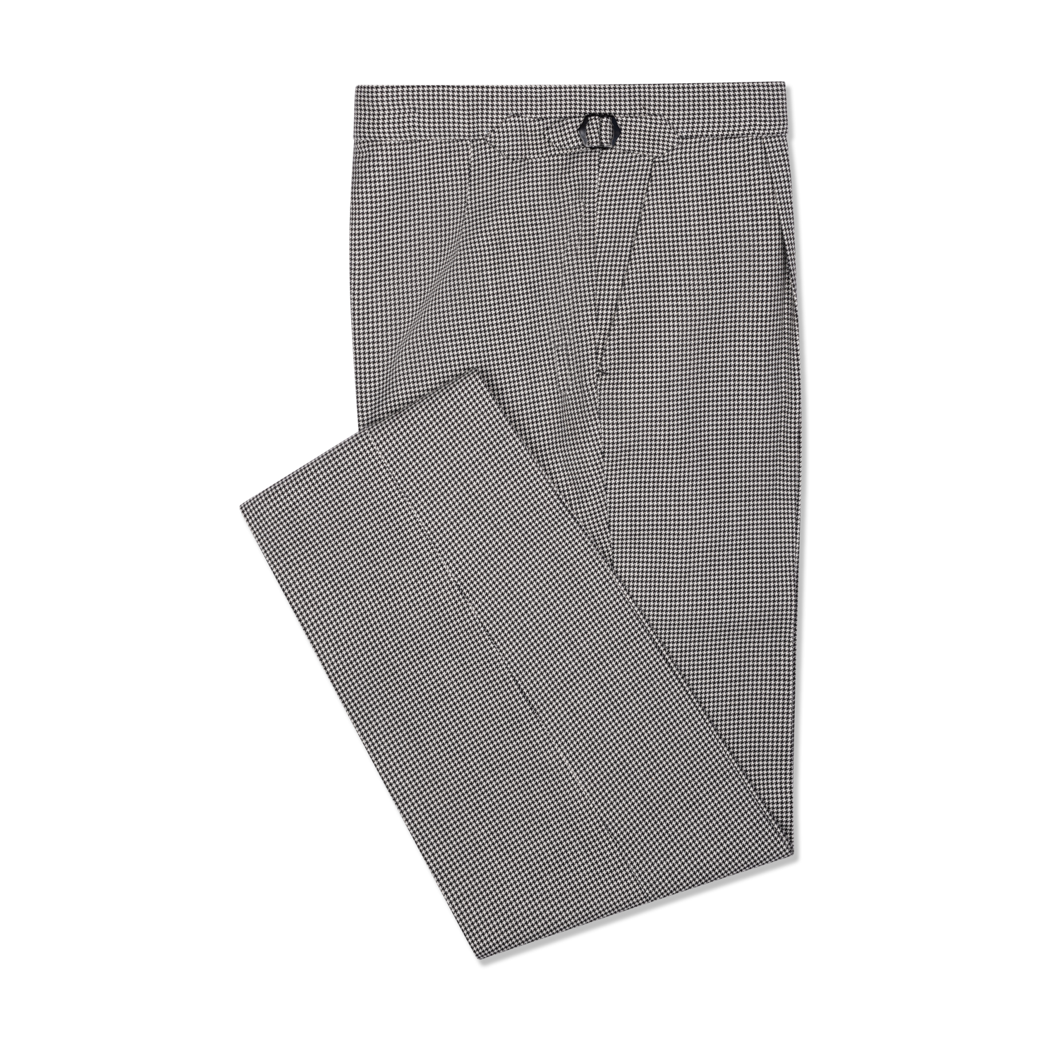 Morning Trousers In Grey Houndstooth