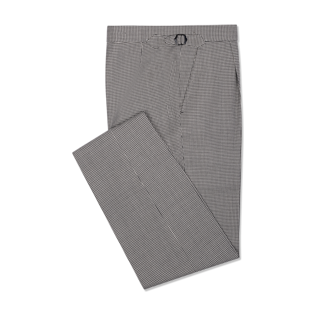 Morning Trousers in Grey Houndstooth