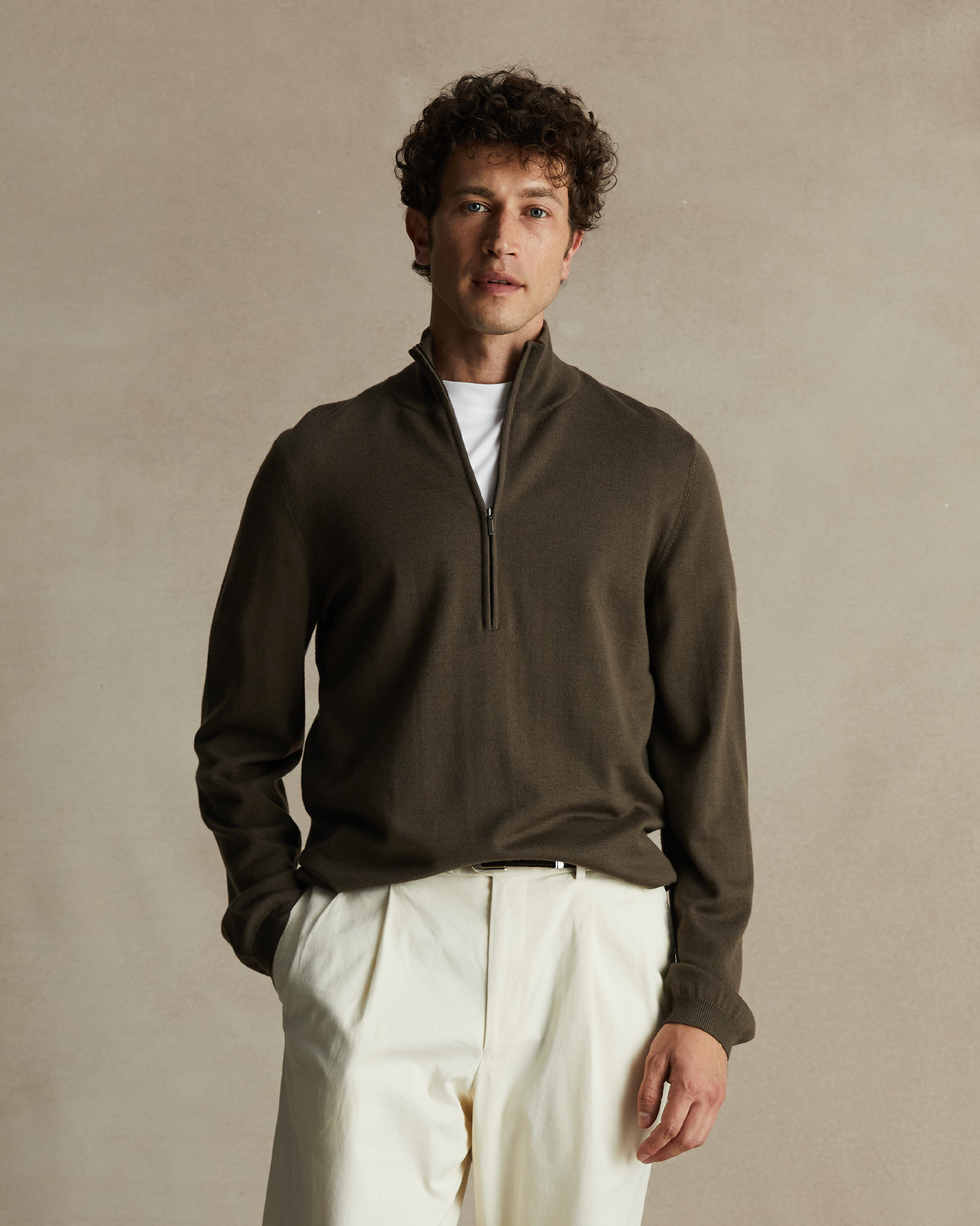 Merino Quarter Zip