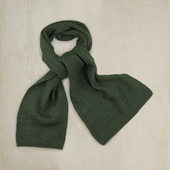 Muskox Knitted Scarf in Forest