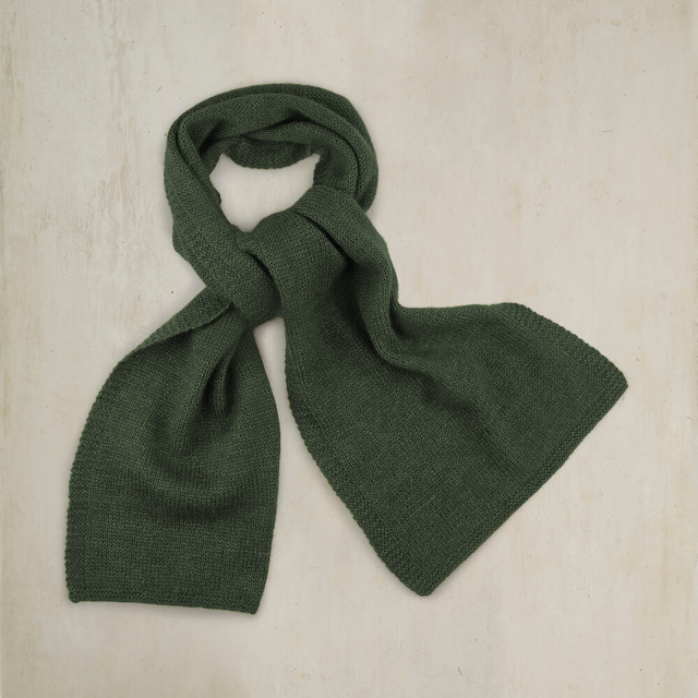 Muskox Knitted Scarf in Forest