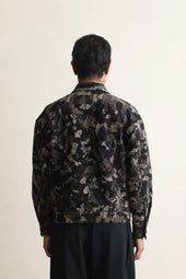 Charcoal Patchwork Trucker Jacket