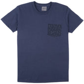 Pocket Tee - Navy - Kimono Print Rain