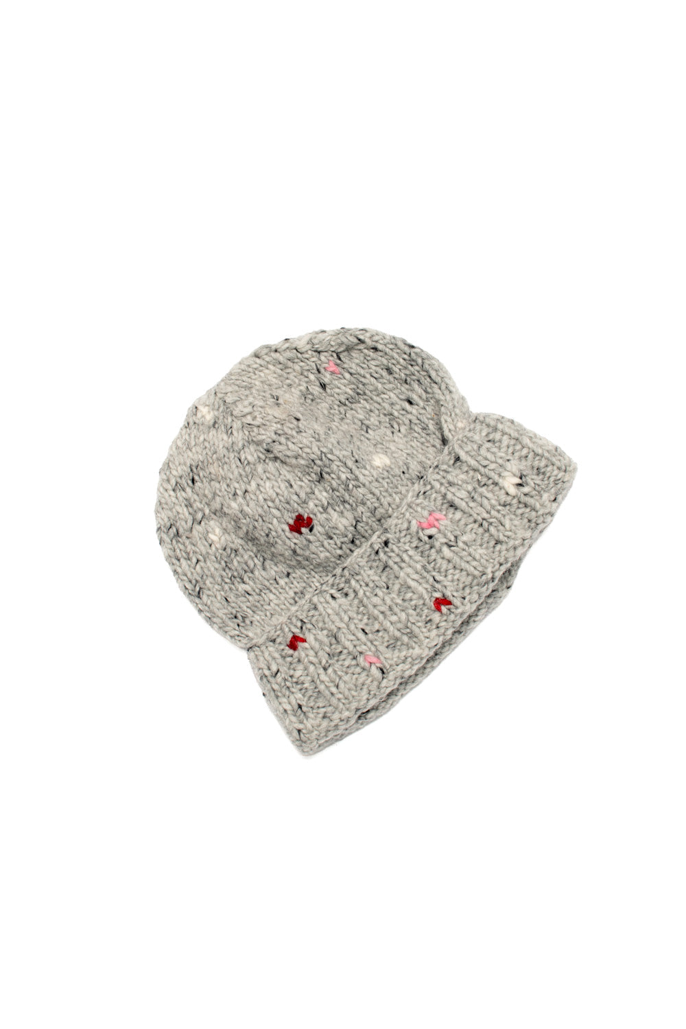 Short Double Cuff Cap Nap Pearl Heather