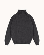 Lambswool Submariner Rollneck Sweater - Grey