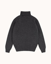 Lambswool Submariner Rollneck Sweater Grey
