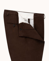 Relaxed Single Pleat Trouser Cotton Drill