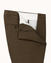 Relaxed Single Pleat Trouser Cotton Canvas