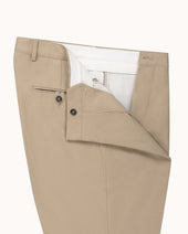 Relaxed Single Pleat Trouser Cotton Canvas
