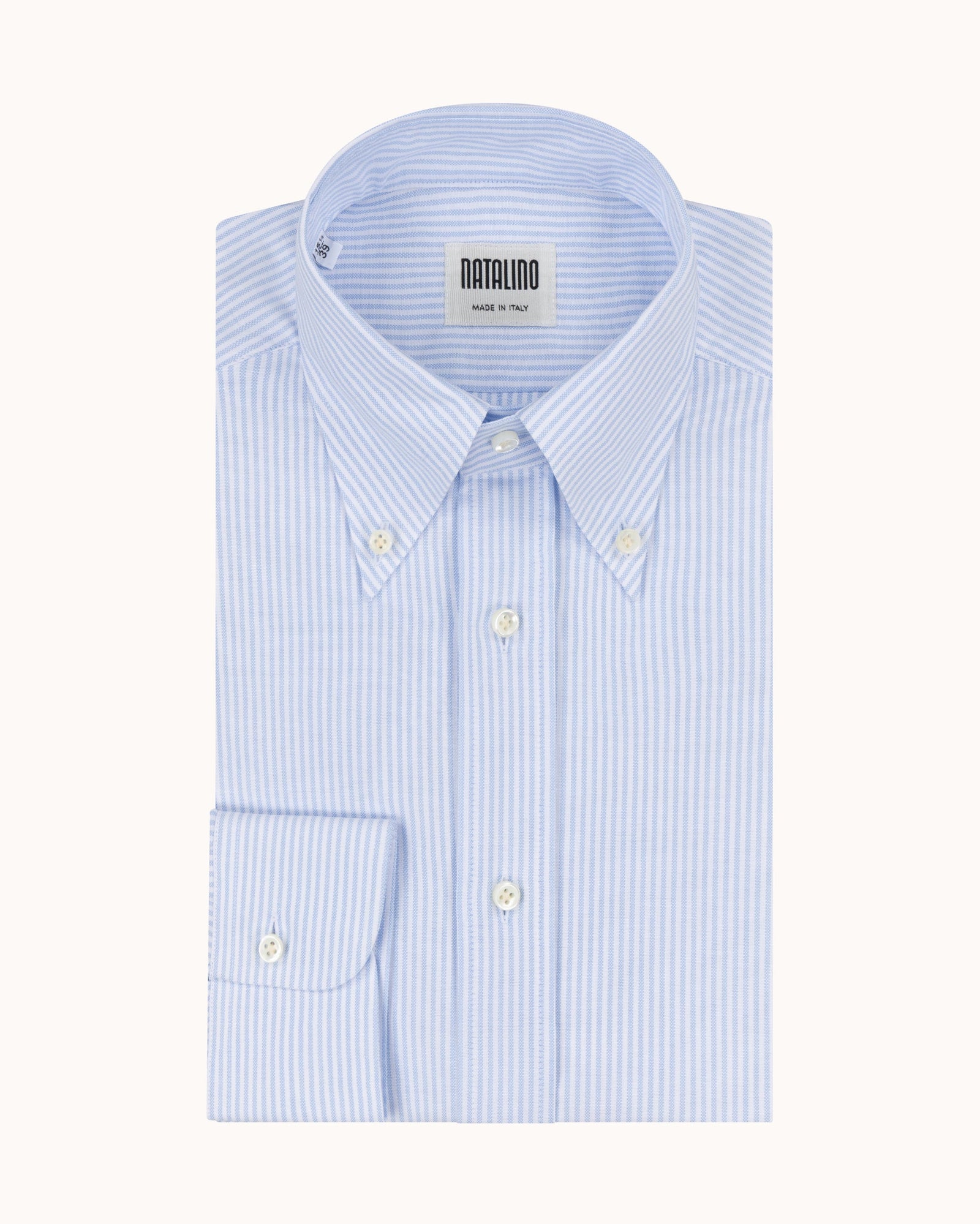 Button Down Collar Shirt Stripe Oxford Cotton