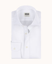 Spread Collar Shirt Cotton Poplin