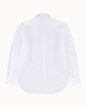 Spread Collar Shirt Cotton Poplin