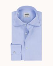 Spread Collar Shirt Light Cotton Poplin