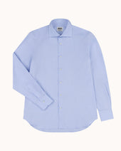 Spread Collar Shirt Light Cotton Poplin