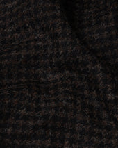 Sport Jacket Dark Brown Houndstooth Wool Tweed