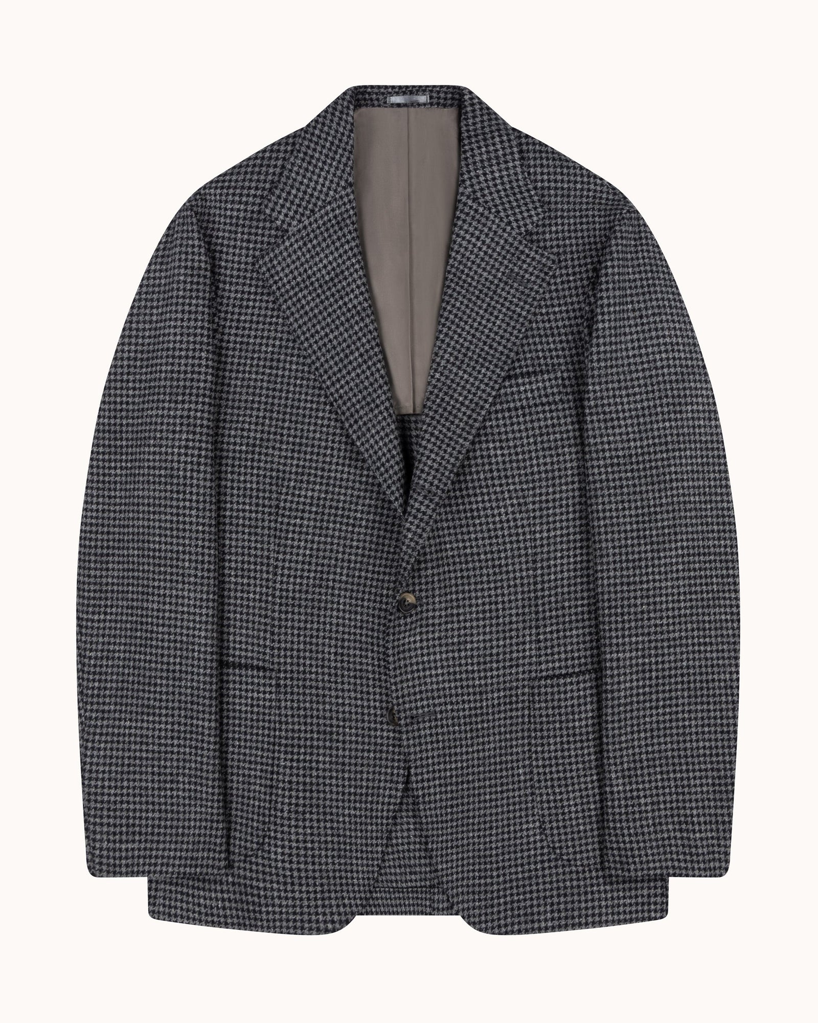 Sport Jacket Grey Houndstooth Merino Wool