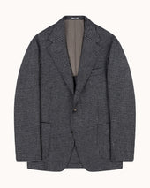 Sport Jacket - Grey Houndstooth Merino Wool