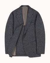 Sport Jacket Grey Houndstooth Merino Wool