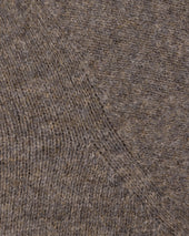 Shetland Wool Crew Neck Sweater Fossil