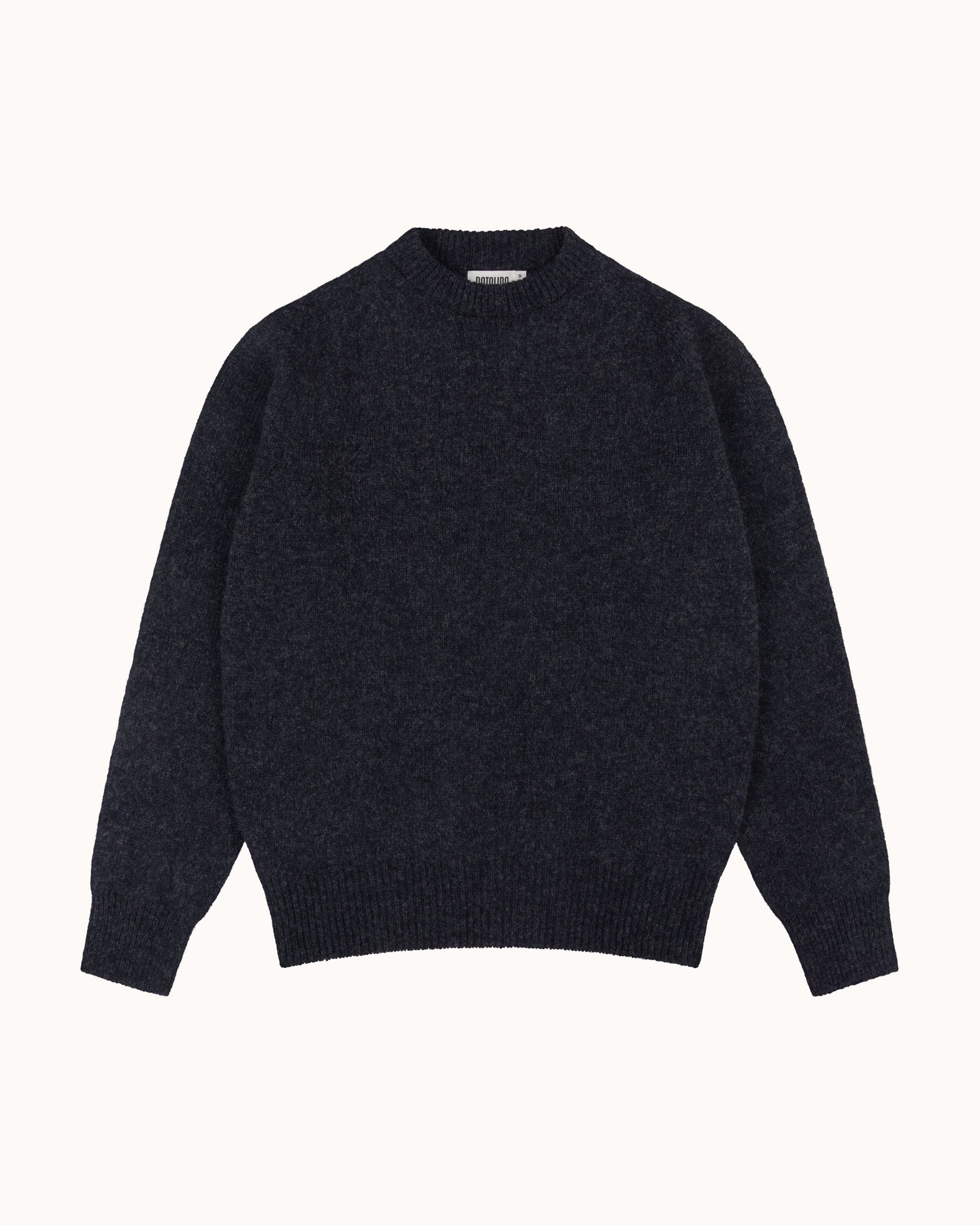 Shetland Wool Crew Neck Sweater