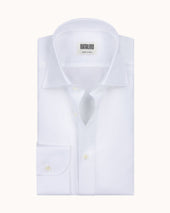 Spread Collar Shirt Cotton Linen