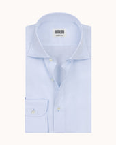 Spread Collar Shirt Ice Cotton Poplin
