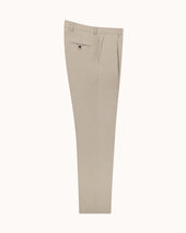 Casual Relaxed Pleated Trouser Brushed Cotton