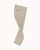 Casual Relaxed Pleated Trouser Brushed Cotton